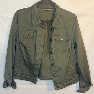 Westport Olive Green Jean Jacket